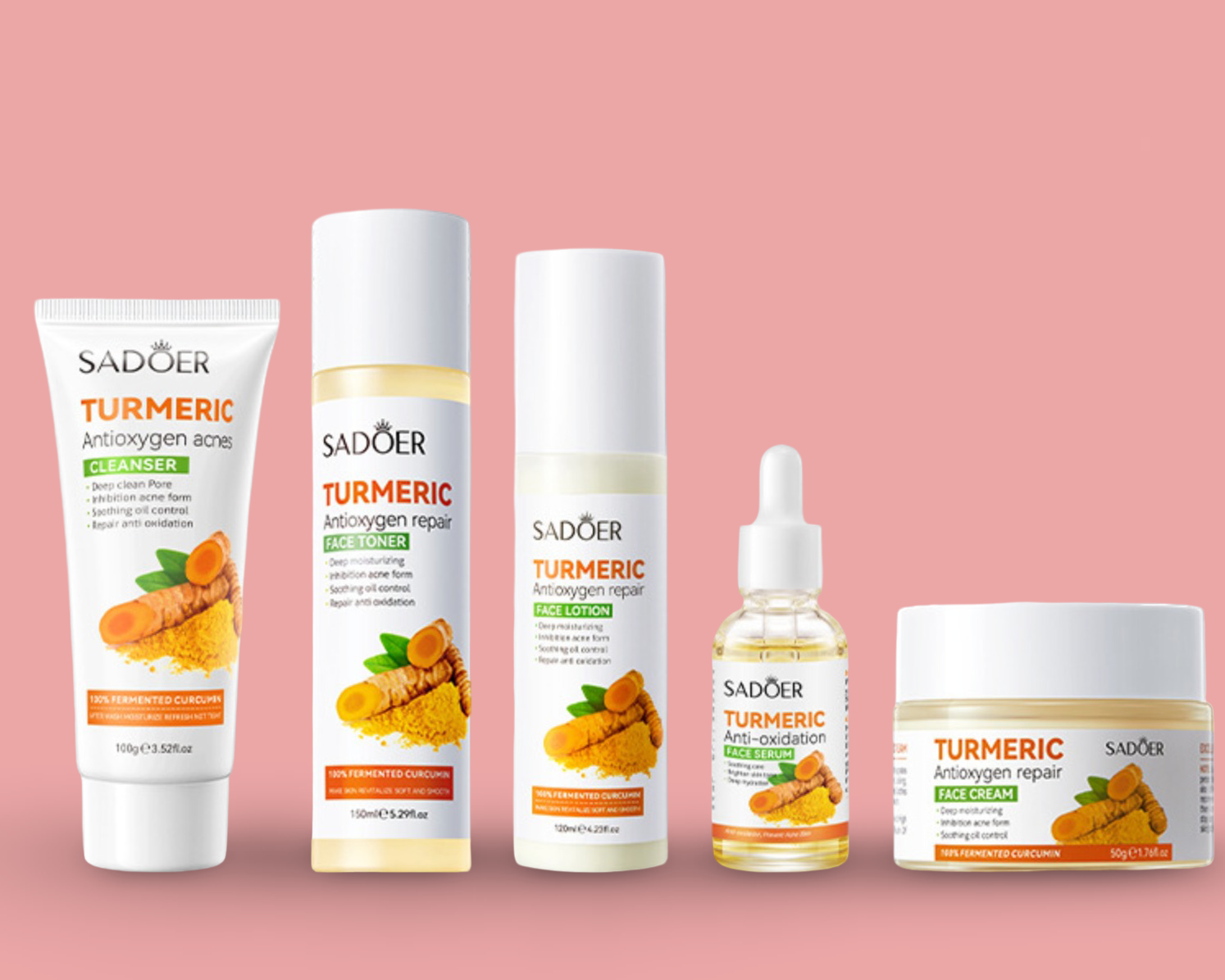 Turmeric skincare products